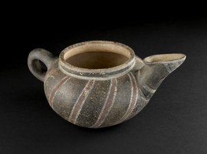 Sported Vase，Knossos，Crete，公元前1500年（彩绘陶器）